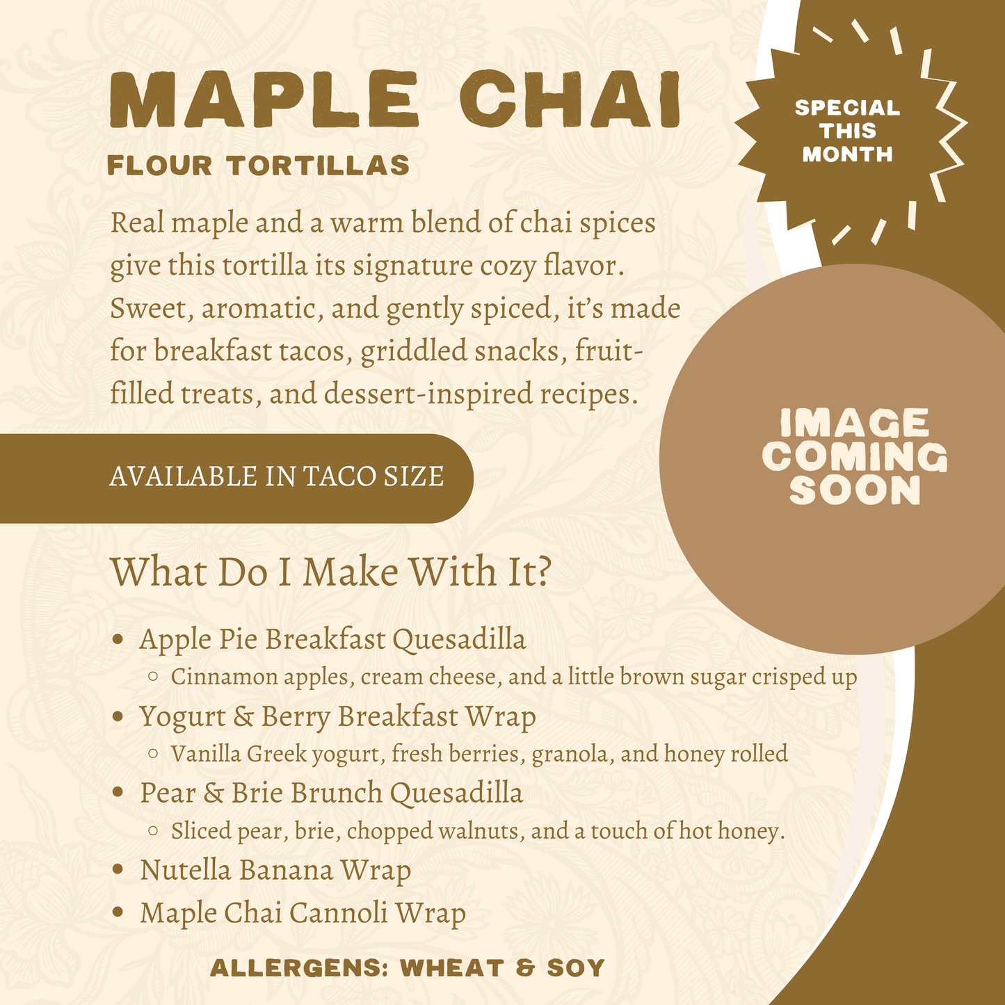 All Maple Chai Flour Bundle ** PREORDER **