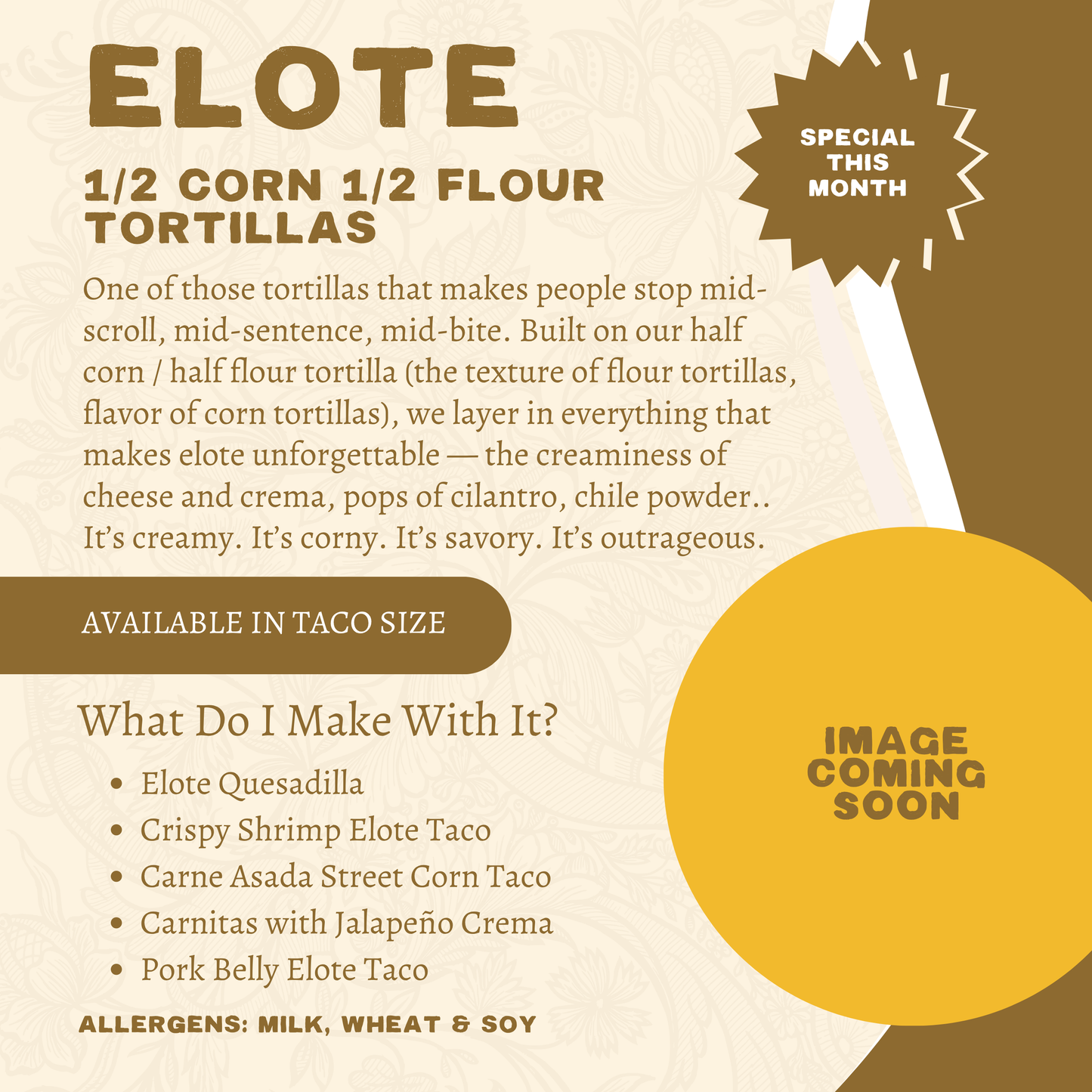 All Elote 1/2 Corn 1/2 Flour Bundle ** PREORDER **